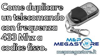 GUIDA TELECOMANDO UNIVERSALE CANCELLO FAAC CAME 4 CANALI PER TUTTI I CANCELLI A 433 mHz [upl. by Glasgo]