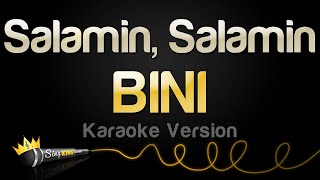 BINI  Salamin Salamin Karaoke Version [upl. by Annaeerb]