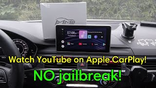 How to watch YouTube and Netflix on Apple CarPlay iPhone and Android MMB Android CarPlay USB [upl. by Tyra]