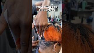 Part 3 of WTF did sis do to my hair haircut haircuts haircutting fypシ゚viral fyp pixiehaircut [upl. by Loralee]