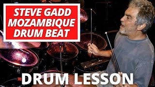 Steve Gadd Mozambique Drum Beat  AfroCuban Drum Lesson [upl. by Hobey405]