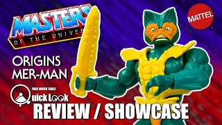 Masters of the Universe Origins MerMan Quick Look Review  Showcase [upl. by Suravat868]