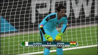 Algeria vs Ghana Africa Gameplay Penalty Shootout Pes [upl. by Lewis]