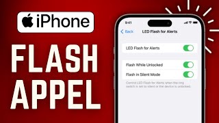 Comment Activer Le Flash Dappel Sur Iphone  FACILE [upl. by Chute]