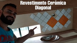 Cerâmica Diagonal Cozinha Motor Home [upl. by Ahsataj]