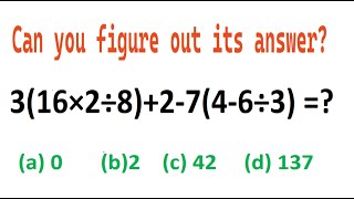 Quiz no 108  Which One Is Correct  3 16  2  8  2  7 4  6  3 mathtrick bodmas [upl. by Aikcin]