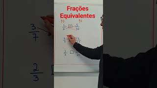 Frações Equivalentes matemática maths enem math [upl. by Teena671]