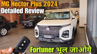 New MG Hector Plus 7 Seater Facelift 2024  Detailed Review [upl. by Cavan274]