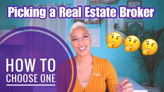 Choosing the Right Broker  New Agent Tool Kit  Real Estate Success [upl. by Siraj]