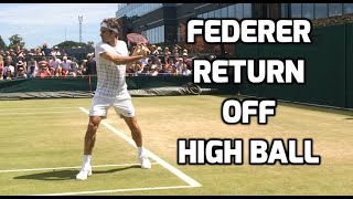 Federer Backhand Return [upl. by Akihsat]