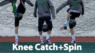 Knee Catch ATW Tutorial  Freestyle Soccer  Football  Knee Catch Around the World Juggling Skill [upl. by Onihc]