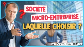 Société VS MicroEntreprise  Les différences [upl. by Nila]