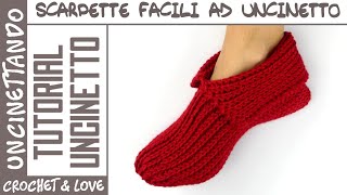 Scarpette alluncinetto facili veloci da fare e super morbide  Tutorial passo a passo [upl. by Crosse]