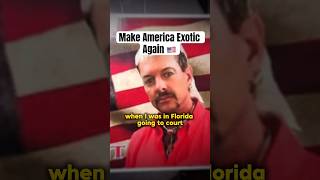 BREAKING NEWS Joe Exotic is still in the race Joe Exotic for President 2024 shorts [upl. by Batholomew]