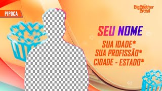 🔥 BBB 24  Tutorial como COLOCAR SUA FOTO de participante Pipoca Big Brother Brasil 2024 GRATUITO [upl. by Lacie]