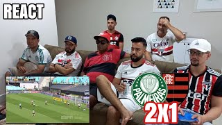 REACT PALMEIRAS 2X1 FLAMENGO  PALMEIRAS TRICAMPEÃO [upl. by Yneffit]