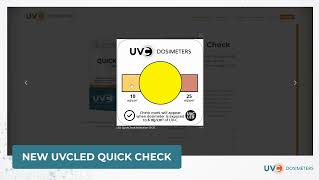 Introducing the NEW Quick Check dosimeter for UVC LED devices [upl. by Pegma]