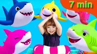 Baby Shark Dance Compilation  5 Baby Shark Songs Nursery Rhymes for Kids by Kids Music Land [upl. by Towne]