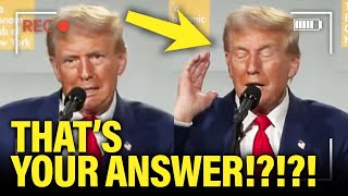 OMG Trump UNRAVELS on Stage Gives CATASTROPHIC answer to SOFTBALL Question [upl. by Olemrac401]