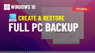 Windows 10 Create full backup to external USB drive and restore 2024 [upl. by Buseck151]