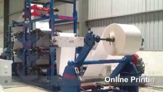 JPI Roll to Roll Online Flexo Printing Machine [upl. by Hpesoy528]