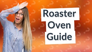 How do you use a roaster oven [upl. by Ardnaxila58]