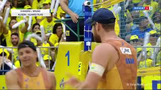 Torneio Brasileiro de Vôlei de Praia 2019  Evandro e Bruno x Alison e Álvaro Filho [upl. by Fransisco274]