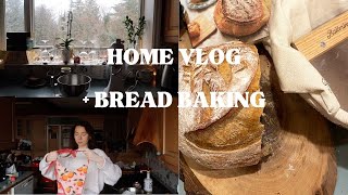 Home Vlog  Baking CountryStyle Bread [upl. by Kurtis]