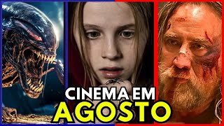 FILMES QUE TERÃO ESTREIA NOS CINEMAS EM AGOSTO DE 2024 [upl. by Spillar]