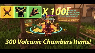 What can you get from 300 Volcanic Chambers Daily Rewards Items Legendary Dungeon Quest  ROBLOX [upl. by Sidman538]