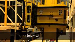 Dematic RapidStore Rotating Fork Pallet Storage System [upl. by Neile859]