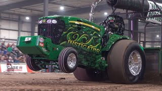 Tractor Pull 2023 41 Pro Stock Tractors NTPA Spring Nationals saturday Shipshewana IN [upl. by Nollat]