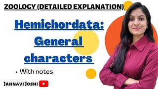 General characteristics of Hemichordata Notes Bsc 2nd year [upl. by Schertz266]