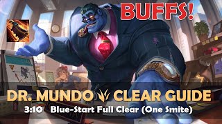 Season 1112 Dr Mundo Jungle Clear Guide  310 BlueStart Full Clear HOTFIX BUFFS [upl. by Jobi513]