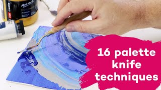 16 palette knife techniques [upl. by Adnohsar]