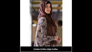 Crinkle Chiffon Hijab Coffee  Modest Collection [upl. by Scottie542]