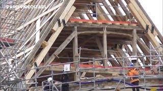 Chantier de la Cathédrale NotreDame de Paris 23 novembre 2023  Rénovation Charpente Forêt flèche [upl. by Landri]