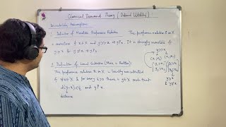 Consumer Behaviour 1 Axioms amp Theorems of Utility from MasColell EcoShibajee Class Notes [upl. by Ytineres]