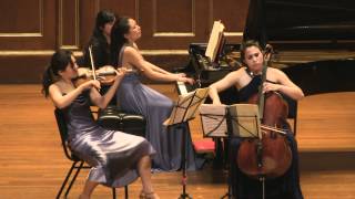 Schumann Piano Trio No1 Clara Trio filmed by Simon [upl. by Amliw]