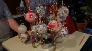 HOW TO MAKE HEIRLOOM CHRISTMAS ORNAMENTS WITH JEWELRY [upl. by Nylrehs]