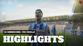 📈 sc Heerenveen stoomt op naar linkerrijtje  Highlights sc Heerenveen  PEC Zwolle [upl. by Airamasor]