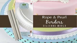 Rope amp Pearl Borders Cake Decorating Tutorial with Ceri Griffiths [upl. by Narej]