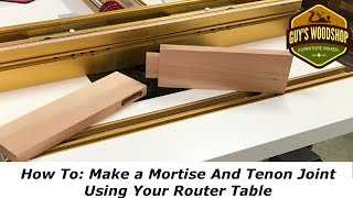 How To Make a Mortise and Tenon using only the Router TableWoodworking How To [upl. by Telrats838]