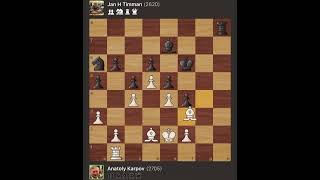 Anatoly Karpov vs Jan H Timman  Brussels  Belgium 1986 [upl. by Aihsemak123]