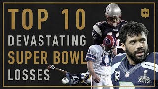 Top 10 Most Devastating Super Bowl Losses of AllTime  Vault Stories [upl. by Shirberg331]