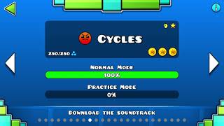 Geometry Dash  quotCyclesquot All Coins [upl. by Aselehc80]