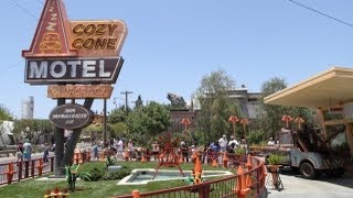 Detailed Overview Cars Land at Disney California Adventure [upl. by Annais]