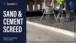 Retanol Xtreme Screed Application  Sand amp Cement Floor Screeding [upl. by Holland618]