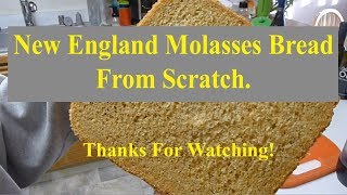 How To Make New England Molasses Bread From Scratch Using A Bread Machine DIY Baking [upl. by Hoeve308]