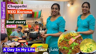 വീണ്ടും നല്ലൊരു ദിവസം  Veg kuruma  Breakfast  Beef curry  Daily Vlog  day in my life [upl. by Oap]